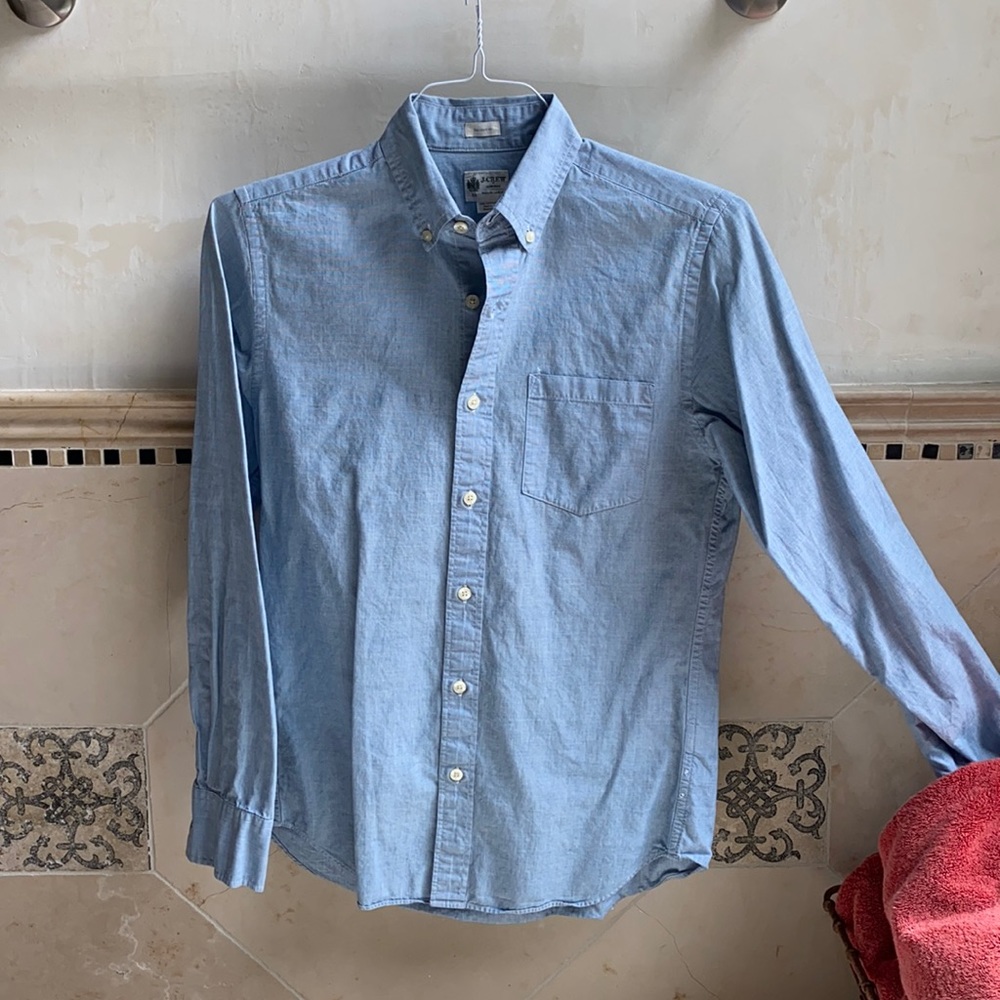J.Crew tailored-fit, end-on-end button down